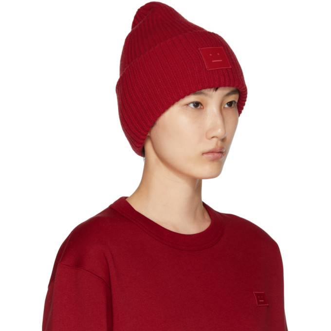 Acne 2024 beanie red