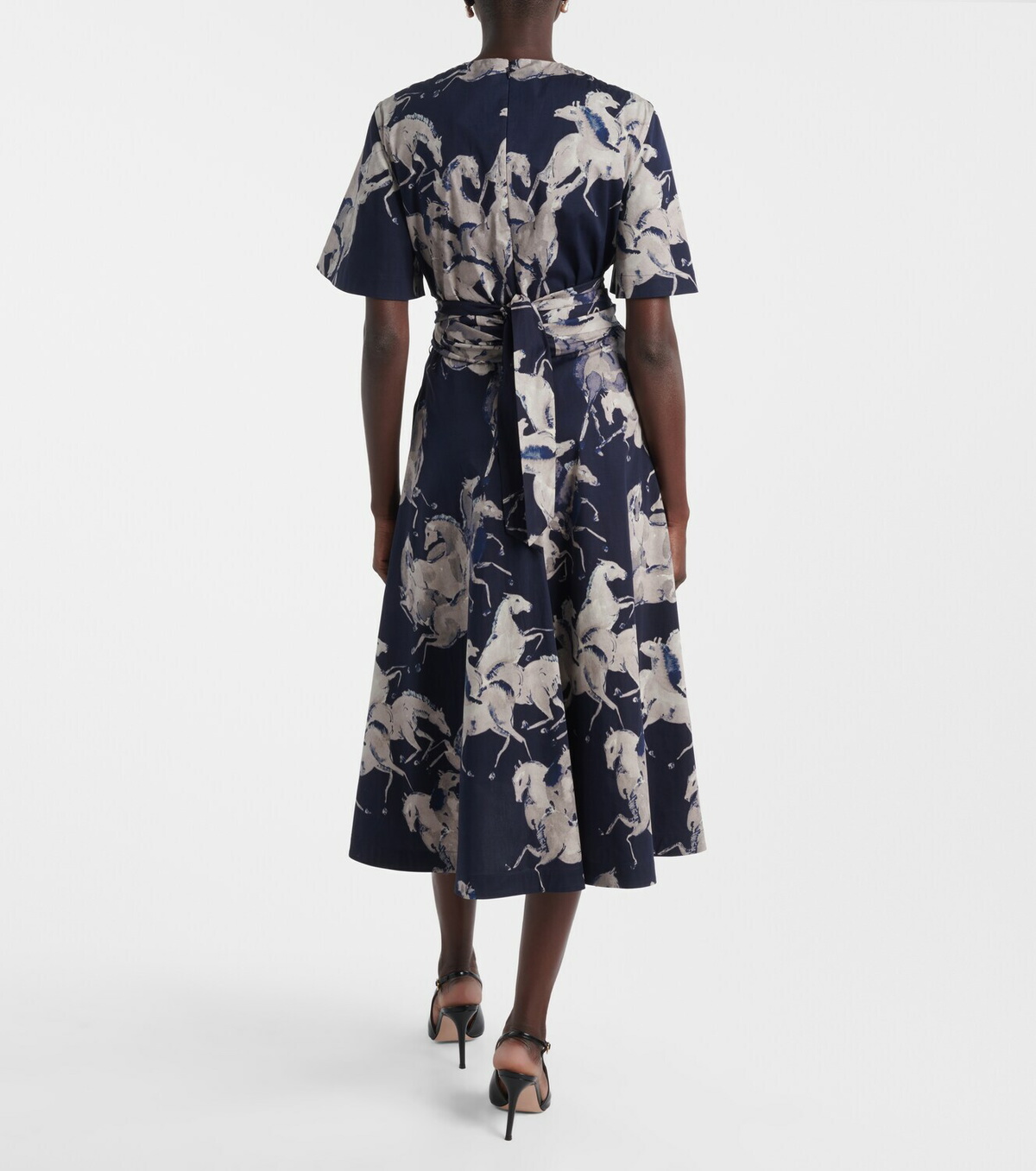 Altuzarra Kirsty printed cotton-blend wrap dress