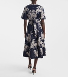 Altuzarra Kirsty printed cotton-blend wrap dress