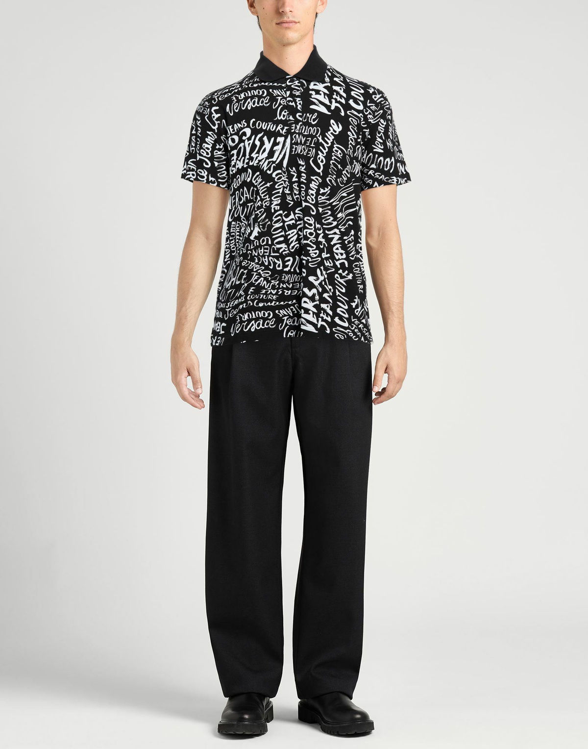 Versace Jeans Couture Mens Polo shirt in Black