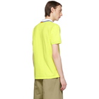 Kenzo Yellow Colorblocked Fitted Polo