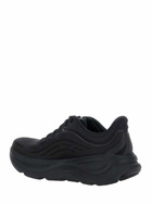 Hoka bondi 9 Black Low Top Sneakers With Maxi Logo Lettering On The Side In Tech Fabric Unisex