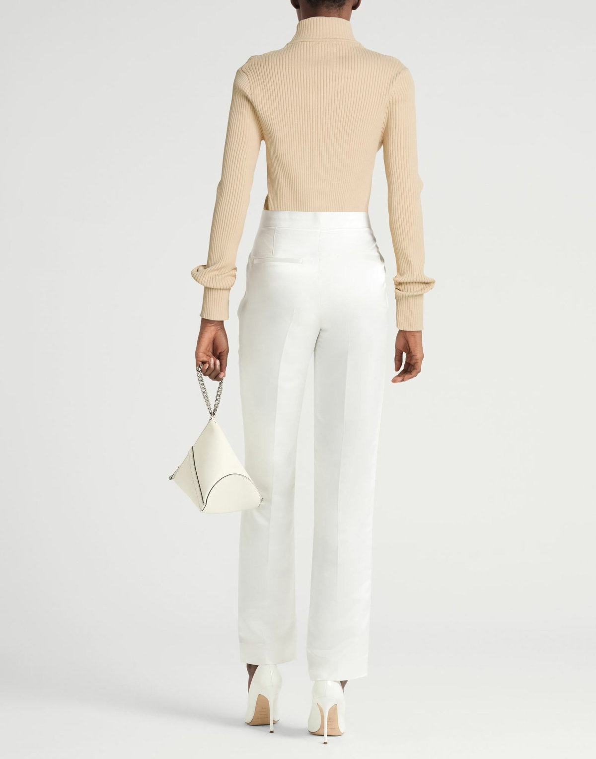 Courrèges Womens Turtleneck Sand