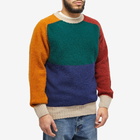 Howlin by Morrison Men's Howlin' Firecracker Colour Block Crew Knit in Forest