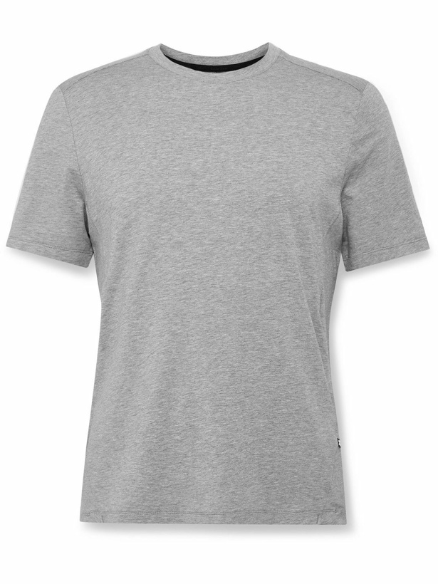 Photo: ON - Slim-Fit Cotton-Blend Jersey T-Shirt - Gray