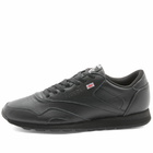 Reebok Men's Classic Leather Plus Sneakers in Black/White/Vector Red