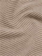 Stòffa - Slim-Fit Ribbed Cashmere Sweater - Brown