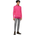 AMI Alexandre Mattiussi Pink Wool Oversized Shirt
