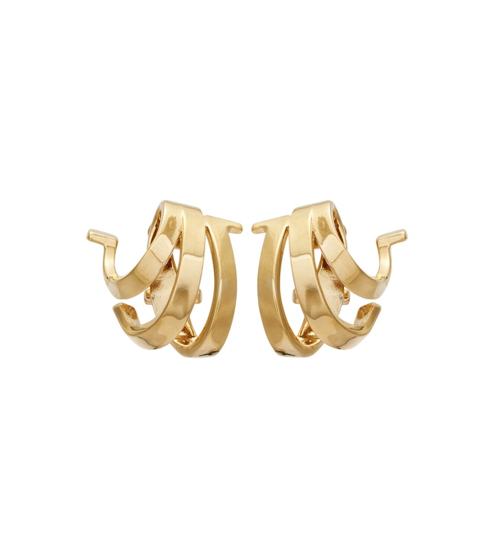 Photo: Ferragamo Triple Gancini clip-on earrings