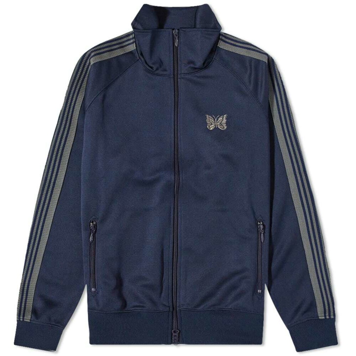 Photo: Needles Men's Poly Smooth Track Jacket in Navy
