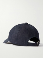 A.P.C. - Charlie Logo-Embroidered Denim Baseball Cap - Blue