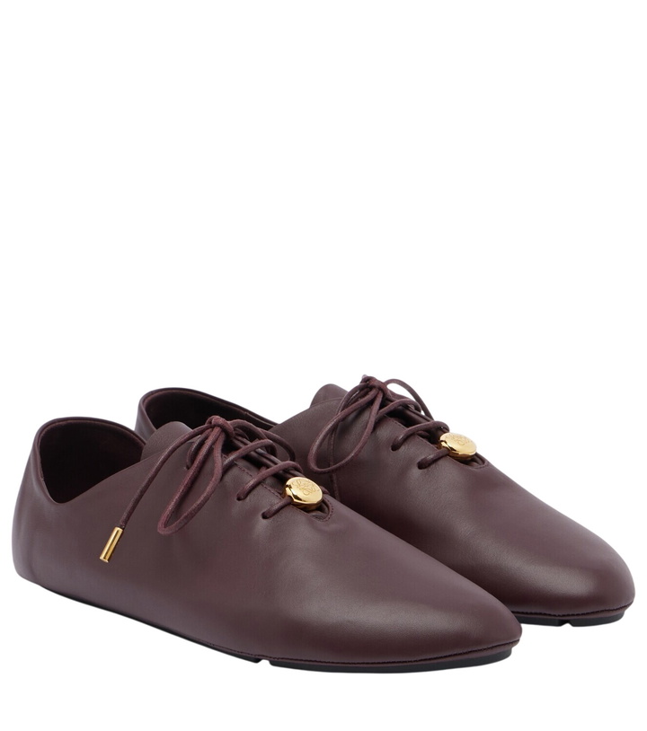 Photo: Loewe Pebble Soft leather sneakers