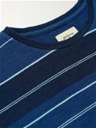 Bellerose - Ano Striped Cotton-Jersey T-Shirt - Blue