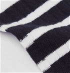 Thom Browne - Striped Cotton-Blend Over-The-Calf Socks - White