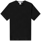 Comme des Garçons SHIRT Men's Oversized Back Neck Logo Tee in Black