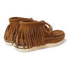 visvim - Voyageur Shaman Fringed Suede Boots - Camel