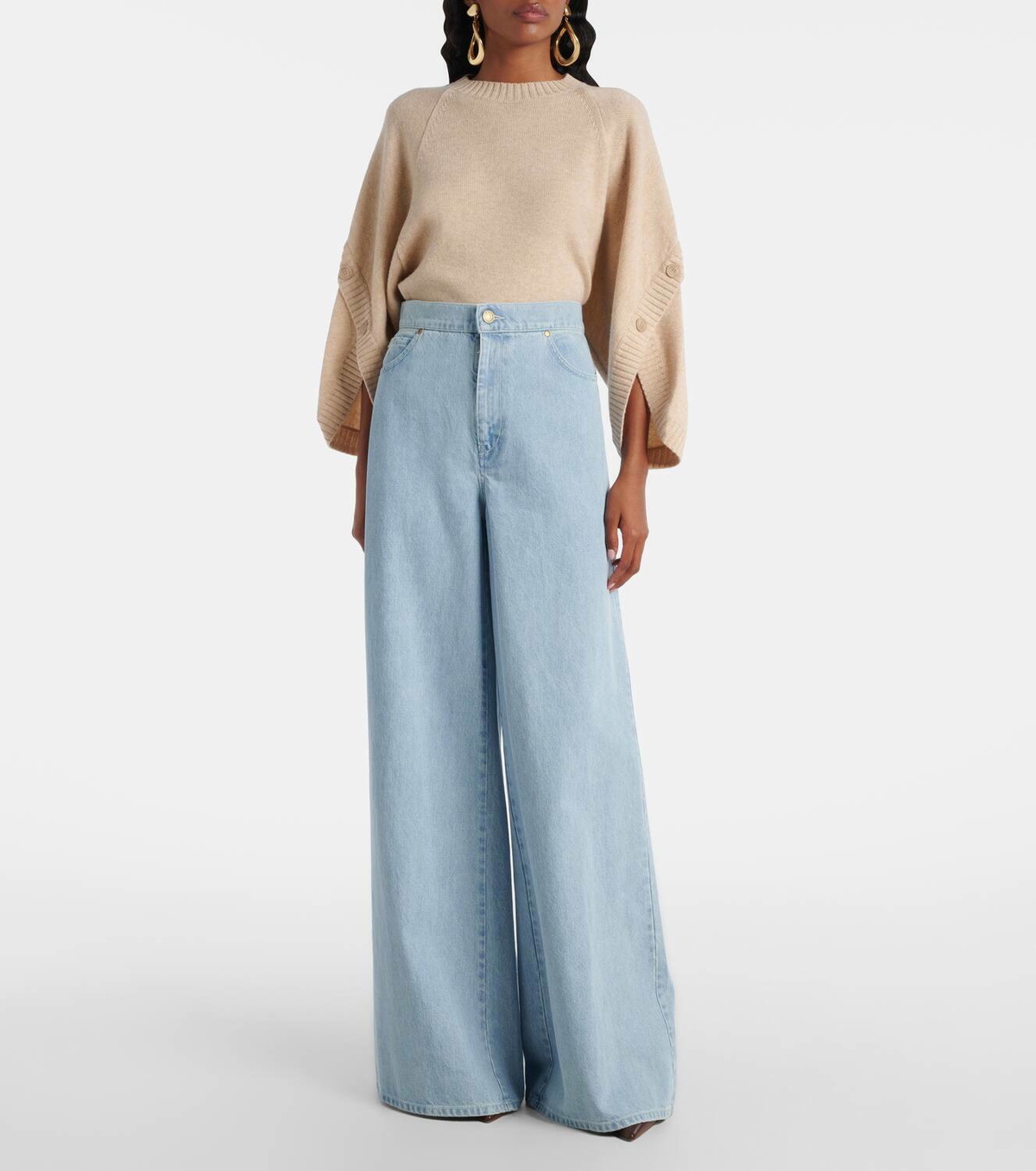 VIP【関税送料無料】希少 Max Mara Affari Wide Leg Jeans Max Mara Affari high-rise wide-leg jeans Max Mara