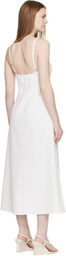 Sandy Liang White Pilton Midi Dress