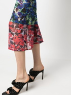 DRIES VAN NOTEN - Printed Stretch Mesh Skirt