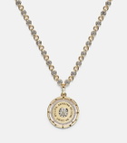 FoundRae Lovestruck Commitment 18kt gold pendant necklace with diamonds