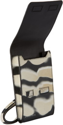 Dries Van Noten Black & Off-White Len Lye Edition Printed Card Holder Phone Case