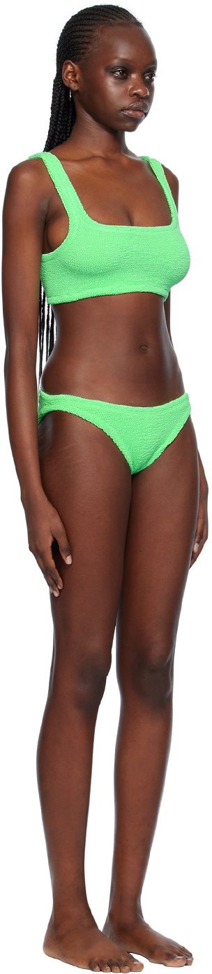 Bright Green Print Bandeau Bikini Top – Xandra Swimwear