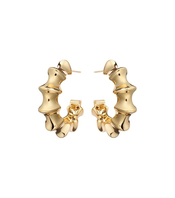 Photo: Jennifer Fisher Murphy Mini gold-plated hoop earrings