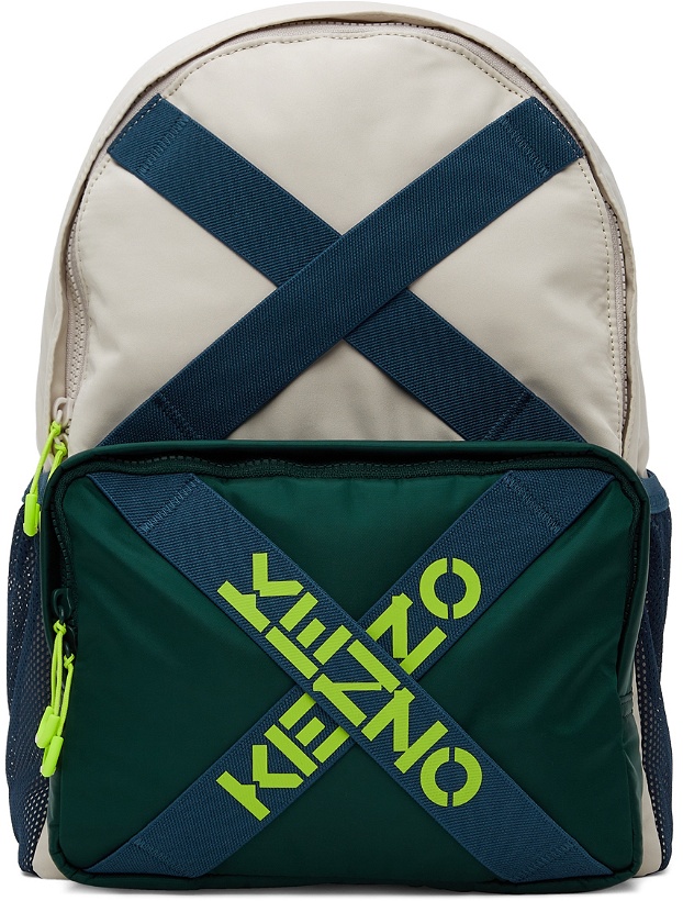 Photo: Kenzo Beige & Green Sport Backpack