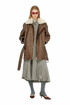 Diesel Midi skirt in seersucker-effect check - Skirts Womens in Grey