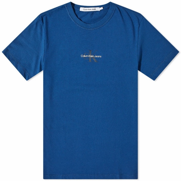 Photo: Calvin Klein Men's Monogram Logo T-Shirt in Naval Blue