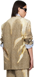 Y/Project Beige Sun Bleached Blazer