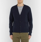 AMI - Merino Wool and Cashmere-Blend Cardigan - Men - Navy