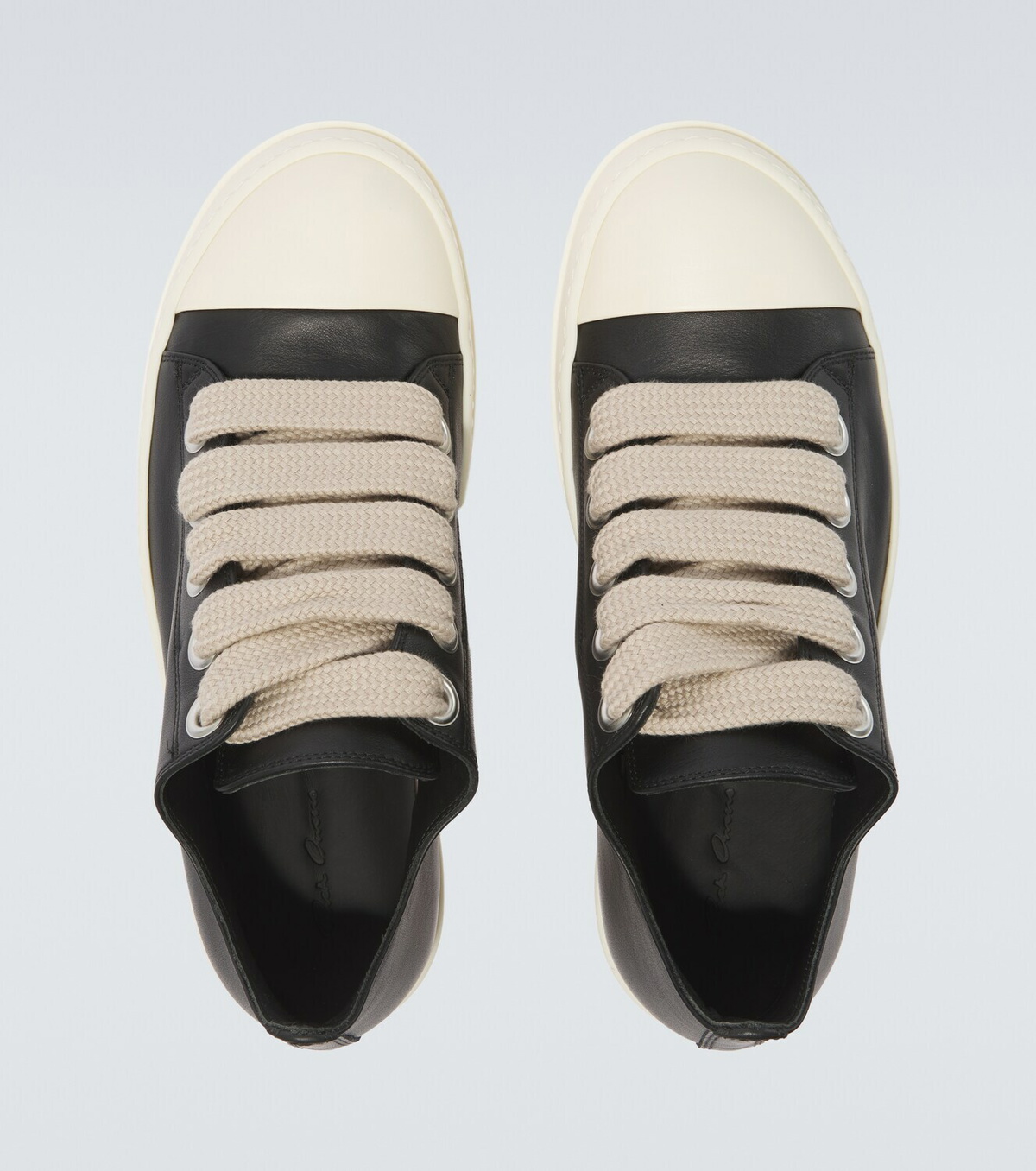 Rick Owens Jumbolace leather low-top sneakers
