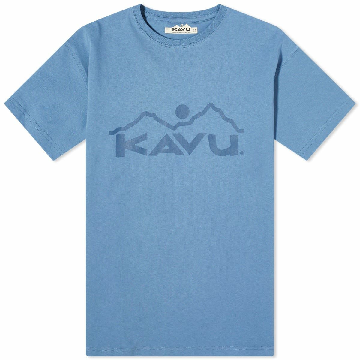 KAVU Men's Vintage Logo T-Shirt in Coronet Blue