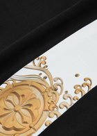 Evisu Daicock and Kamon Printed Cotton T-shirt Black