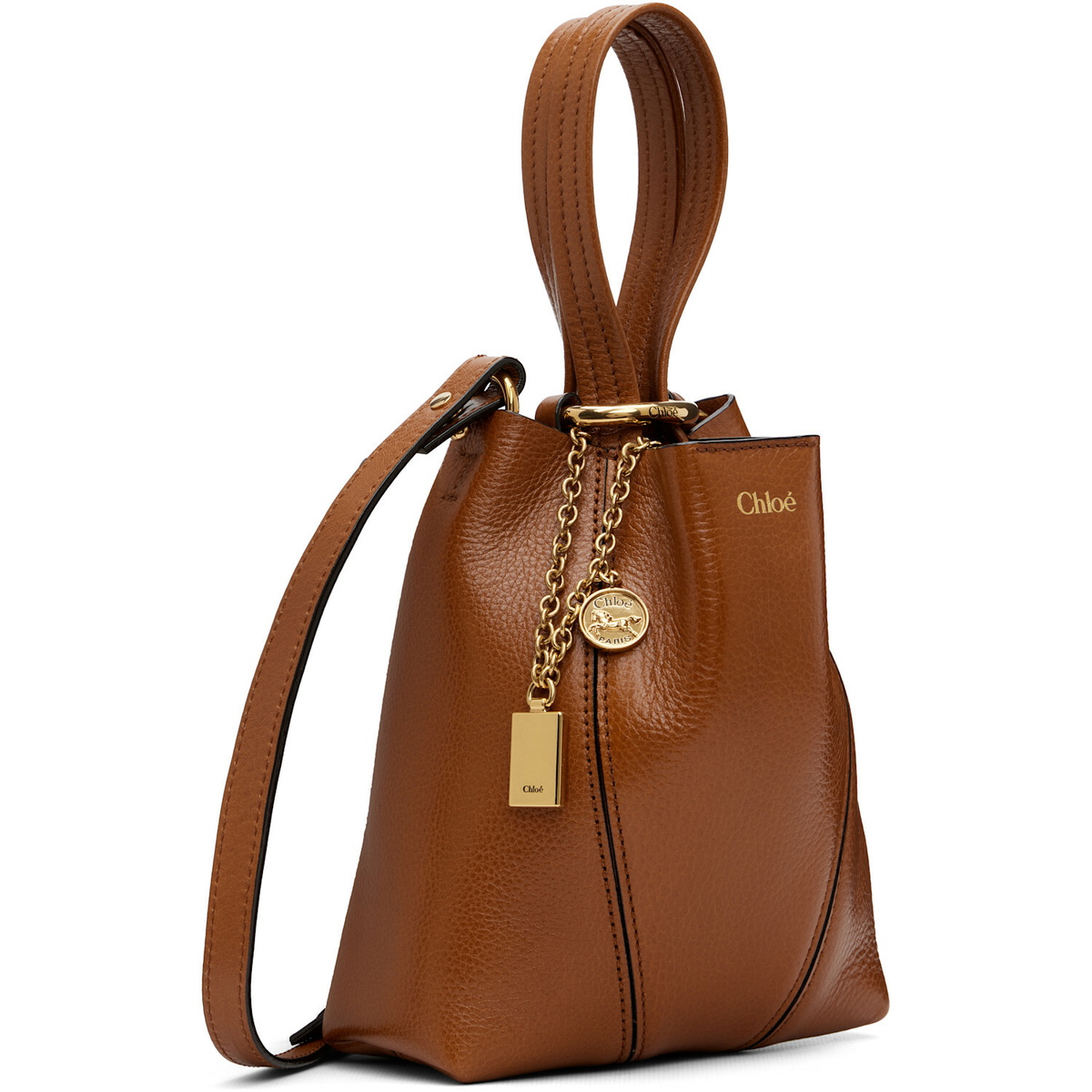 Chloé Tan Small 'Chloé Spin' Tote