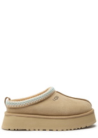 Ugg Tazz II Suede Platform Mules Beige