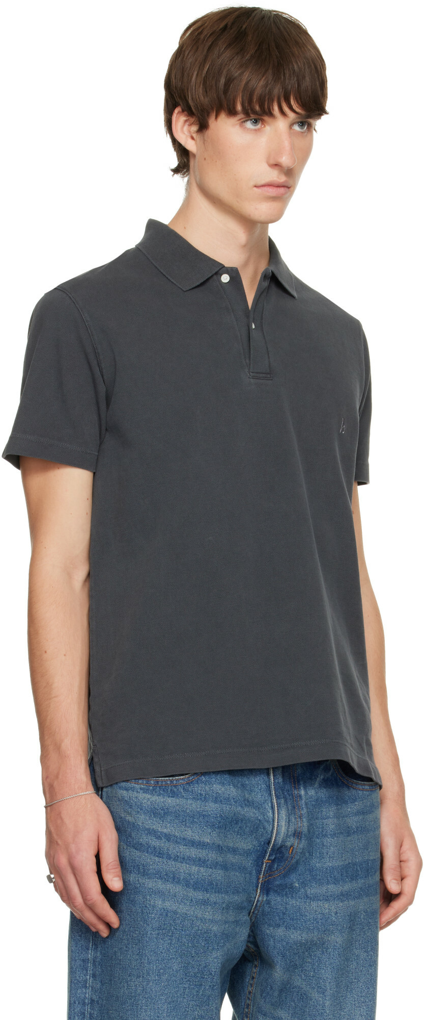 Hanover Gray Sunwashed Staple Polo