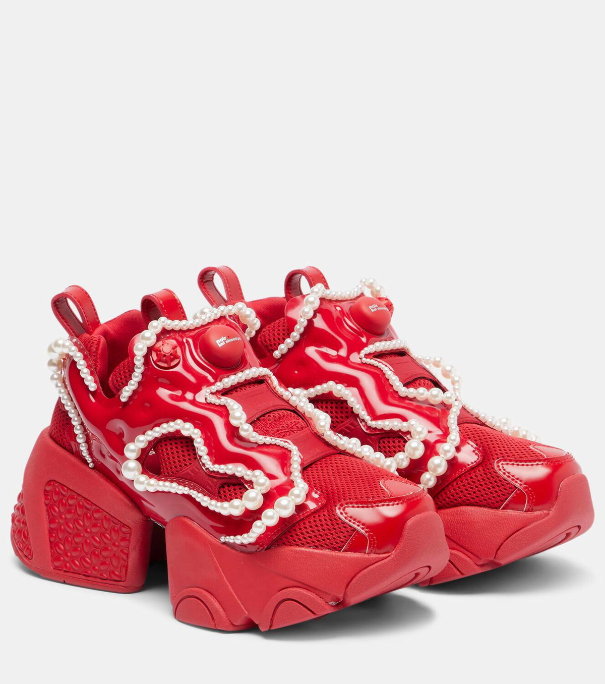 Noir Kei Ninomiya x Reebok embellished platform sneakers