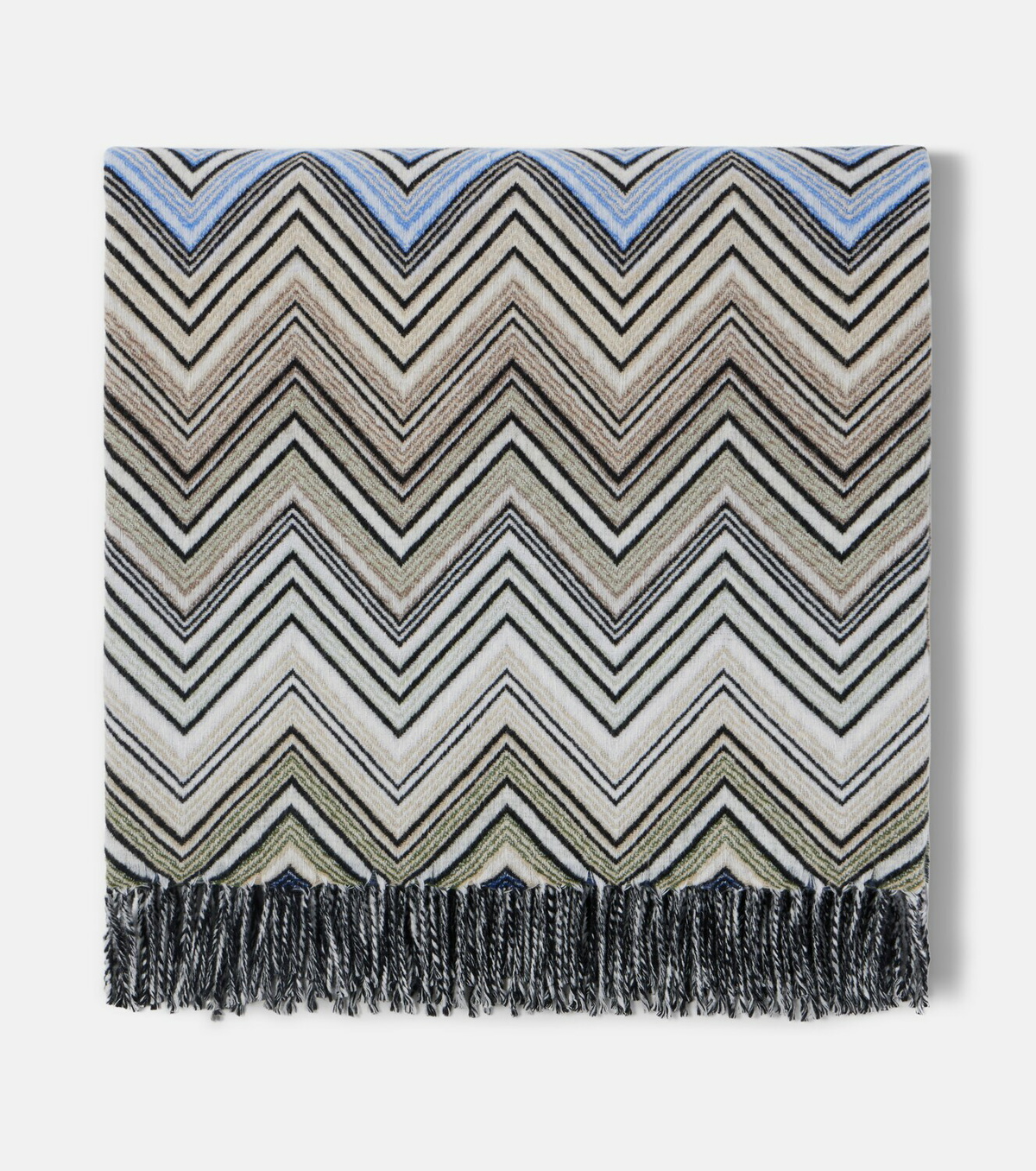 Missoni Perseo Zigzag wool and cashmere throw