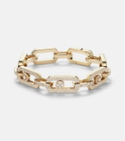 Messika So Move 18kt gold chain bracelet with diamonds