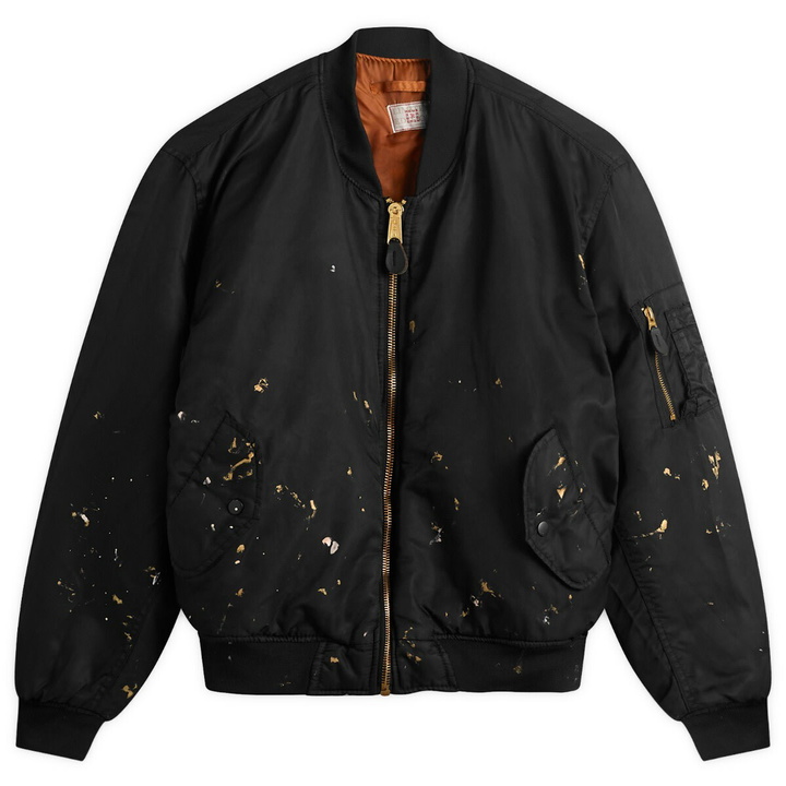 Photo: Mastercraft Union Men's Washed Nylon Bomber Jacket in Black