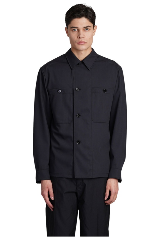 Photo: Lemaire Lon Sleeved Buttoned Shirt Jacket
