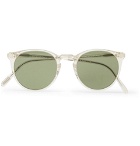 Oliver Peoples - O'Malley Round-Frame Gold-Tone and Acetate Polarised Sunglasses - Men - Gold