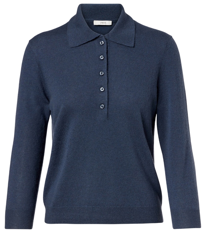 Photo: Vince Cashmere and silk polo sweater
