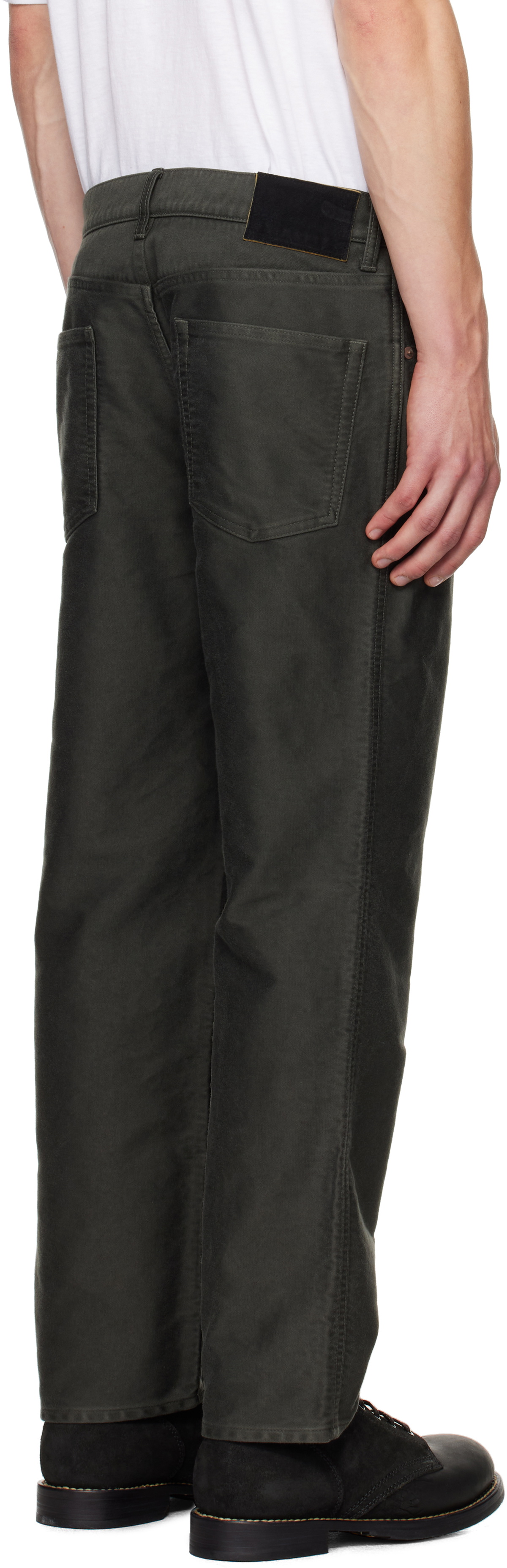 visvim Gray Fluxus 10 Moleskin Jeans Visvim