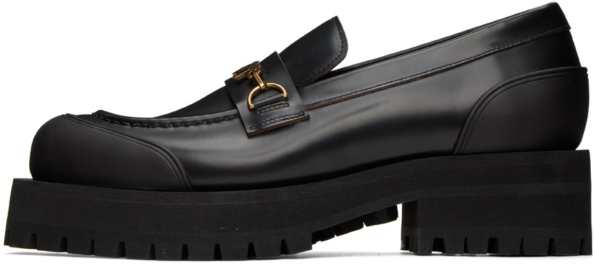 Palm Angels Black Brushed Loafers Palm Angels