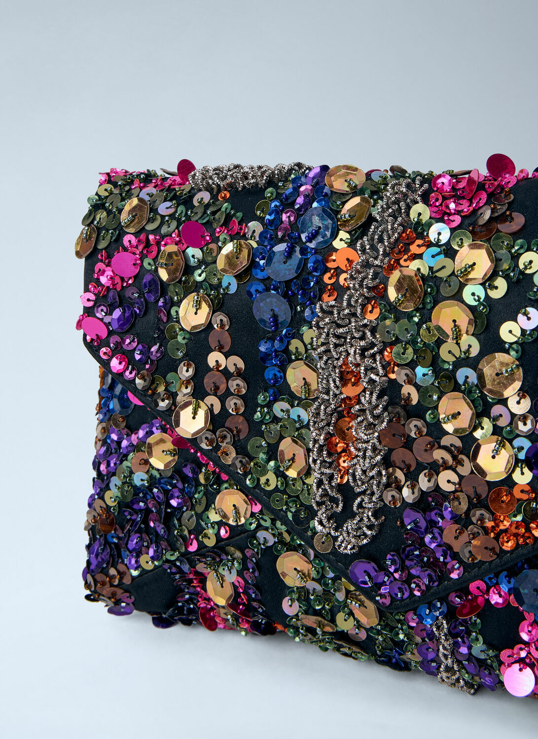 Dries Van Noten Sequin-Embellished Clutch Bag