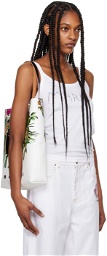 Marni White Embroidered Tank Top