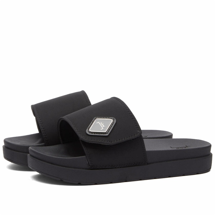 Photo: A-COLD-WALL* Men's Diamond Padded Slide in Onyx